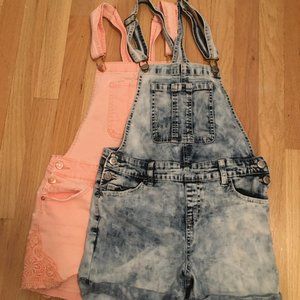 Trendy Children Overall Short Set